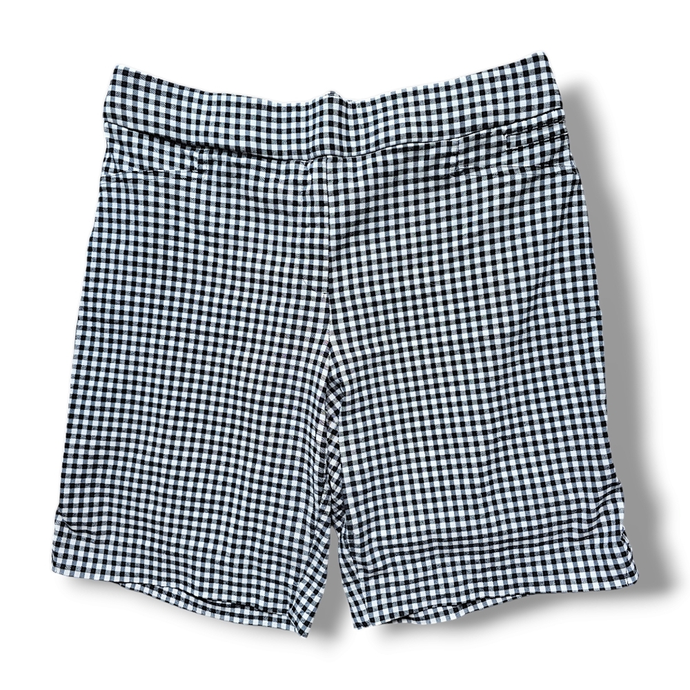 5️⃣ for 2️⃣5️⃣ Plus Gingham Bermuda Stretch Shorts